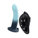 VeDO Duo Silicone Dildo (Non-Vibrating) with Harness Turquoise/Black