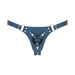 Strap-On-Me Leatherette Harness Generous One Size Blue