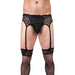 Prowler Lace Garter Set Black M