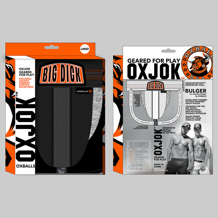 Oxballs Oxjok Bulger Pumper-Sack Slider Jock Black Iron M