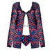 Magic Silk Hazy Dayz Tie Front Jacket & Thong Set Gummy Bears Queen Size