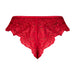 Magic Silk Sugar High Split Crotch Panty Red S/M