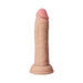 Shaft Vibrating Model J: 6.5 in. Dual Density Silicone Dildo Pine