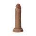 Shaft Vibrating Model J: 6.5 in. Dual Density Silicone Dildo Oak