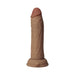 Shaft Vibrating Model J: 6.5 in. Dual Density Silicone Dildo Oak