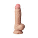 Shaft Vibrating Model A: 7.5 in. Dual Density Silicone Dildo Pine