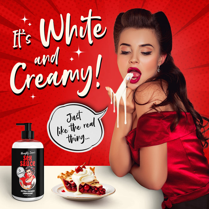 Naughty Jane's Sex Sauce Extra Creamy Lubricant 16 oz.