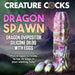 Creature Cocks Dragon Spawn Dragon Ovipositor Silicone Dildo with Eggs