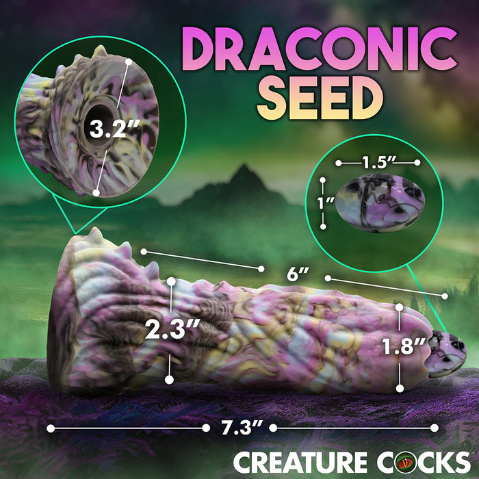 Creature Cocks Dragon Spawn Dragon Ovipositor Silicone Dildo with Eggs