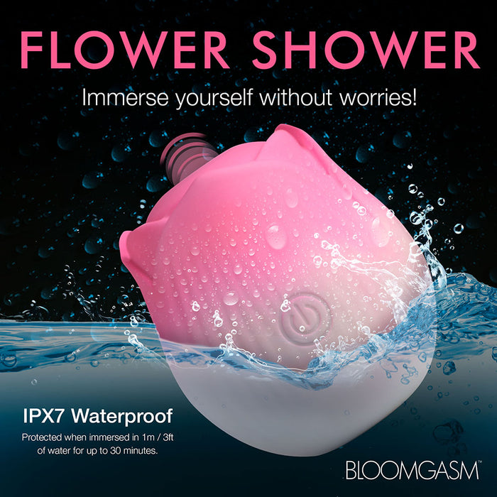 Bloomgasm Pulsing Petals Throbbing Rose Stimulator Pink