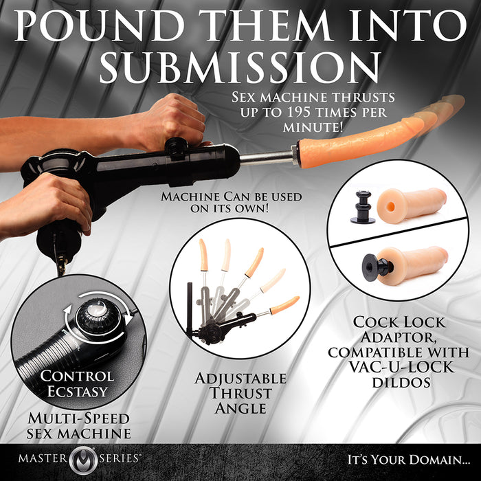 Master Series Obedience Bench with Sex Machine (Dropship Only)