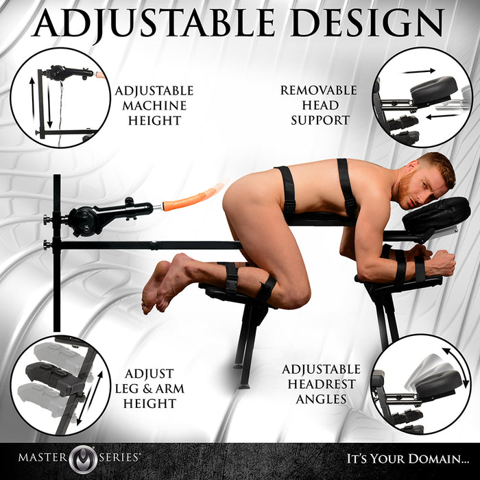Master Series Obedience Bench with Sex Machine (Dropship Only)