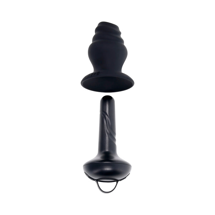 Gender X Echo Rechargeable Vibrating Sheathed Silicone Black