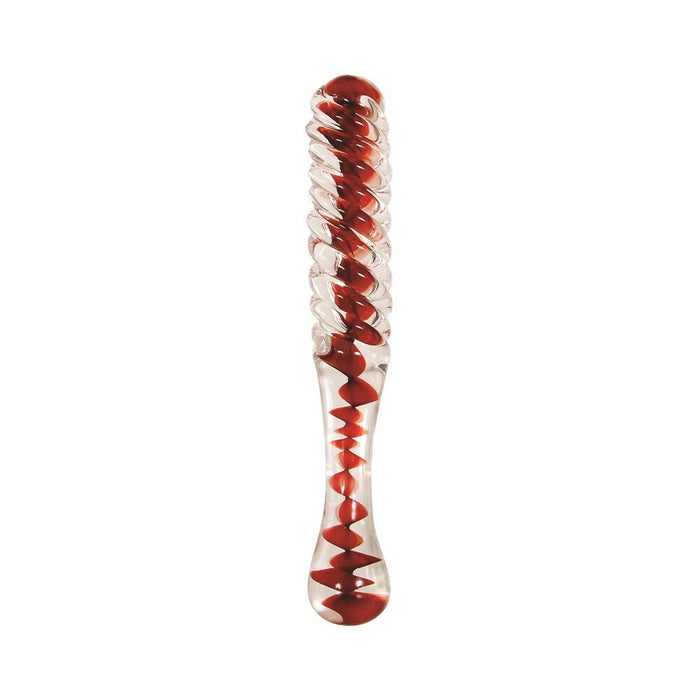 Adam & Eve Eve's Sweetheart Swirl Glass Dildo