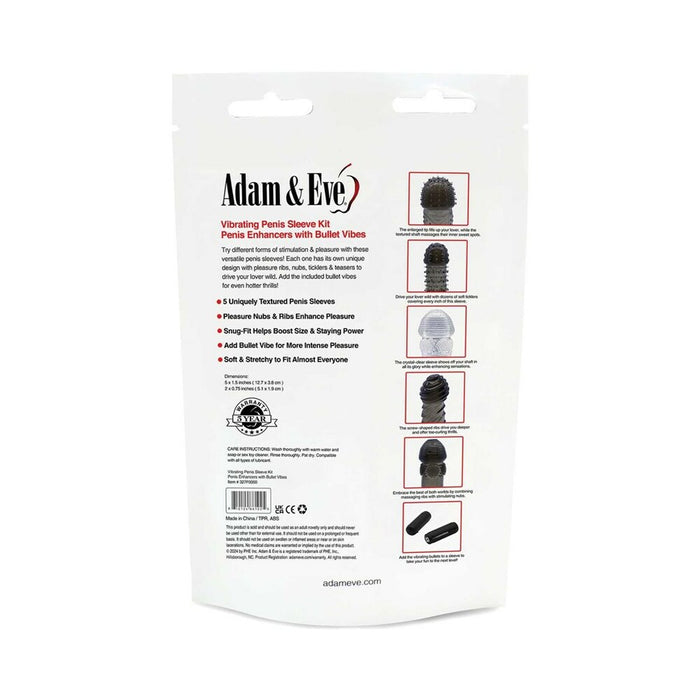 Adam & Eve Vibrating Penis Sleeve Kit (Bag)