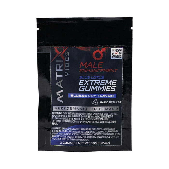 Matrix Male Enhancement Extreme Gummies Blueberry 2-Pack 12-Piece Display