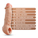 Performance Plus Intrepid 2 in. Silicone Penis Xtender Beige
