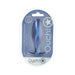 Ouch! Smooth Silicone Oval Anal Plug 4.6 in. Metallic Blue