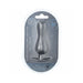 Ouch! Smooth Silicone Curvy Anal Plug 4.6 in. Gun Metal