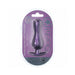 Ouch! Smooth Silicone Curvy Anal Plug 4.6 in. Metallic Purple