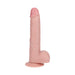 RealRock 7 in. Vibrating Cock with Balls Regular Straight Beige