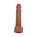 RealRock 7 in. Vibrating Cock with Balls Regular Straight Tan