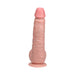 RealRock 9 in. Vibrating Cock with Balls Regular Straight Beige