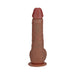RealRock 8 in. Vibrating and Thrusting Cock with Balls Regular Straight Tan