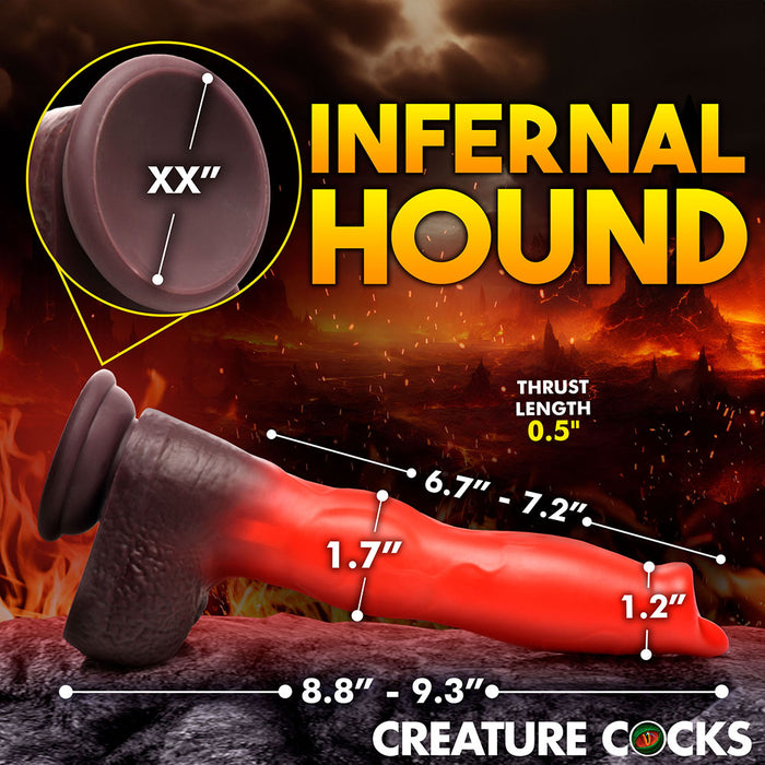 Creature Cocks Canine Thrusting & Vibrating Silicone Dildo with Remote Control