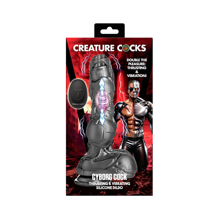 Creature Cocks Cyborg Thrusting Silicone Dildo