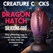 Creature Cocks Dragon Hatch Silicone Egg Large