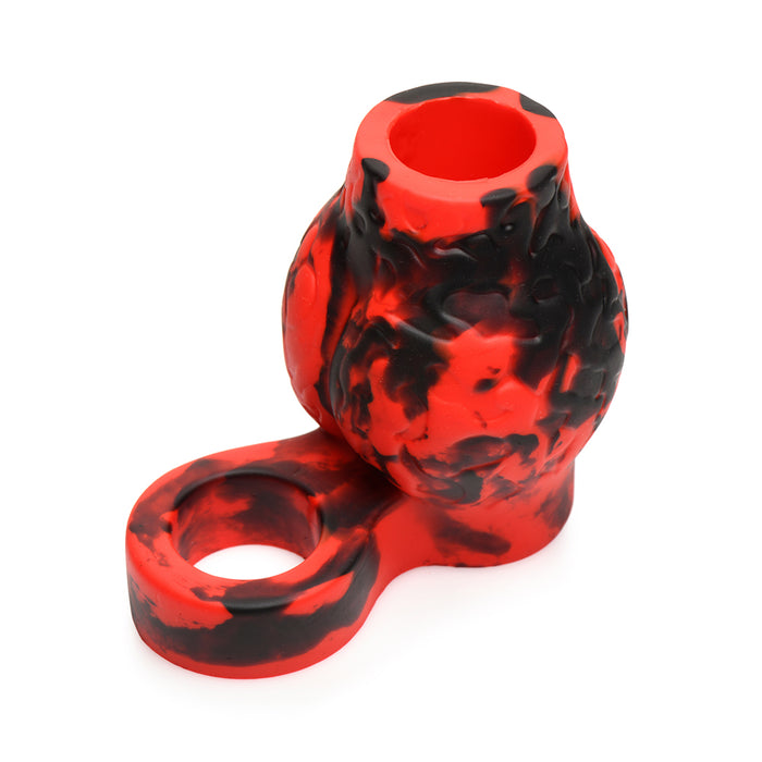 Creature Cocks Hell Hound Silicone Girth Enhancer with Ball Strap L