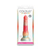 Colours Stacked 6 in. Dildo Red/Gold