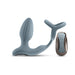 Renegade Pinnacle Rechargeable Cockring and Gyrating Plug with Remote Gray