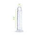 Me You Us Ultracock Clear Jelly 7.5 in. Dong
