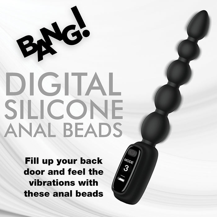 BANG! Digital Silicone Anal Beads