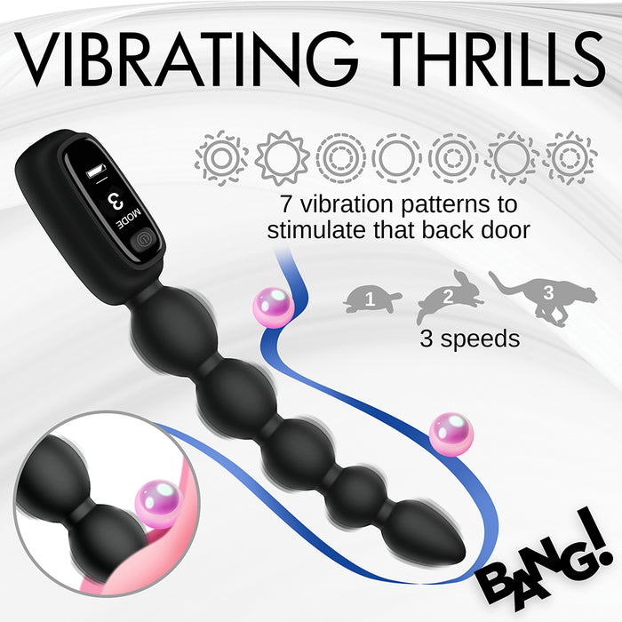 BANG! Digital Silicone Anal Beads