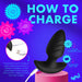 BANG! Rotating & Vibrating Silicone Butt Plug with Remote Black