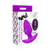 BANG! Rotating & Vibrating Silicone Butt Plug with Remote Purple