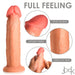 JOCK 8.5 in. Realistic Skin Silicone Dildo