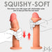JOCK 8.5 in. Realistic Skin Silicone Dildo
