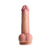 JOCK Real Skin 8 in. Silicone Dildo with Balls Medium