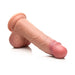 JOCK Real Skin 8 in. Silicone Dildo with Balls Medium