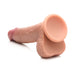 JOCK Real Skin 8 in. Silicone Dildo with Balls Medium