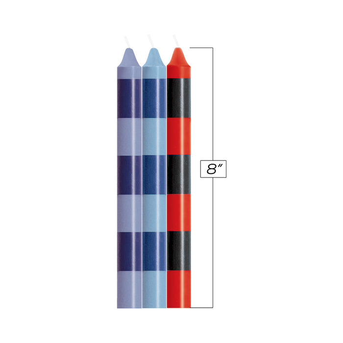 The 9's Make Me Melt Sensual Warm Drip Candles 3pk Stripes Passionettes