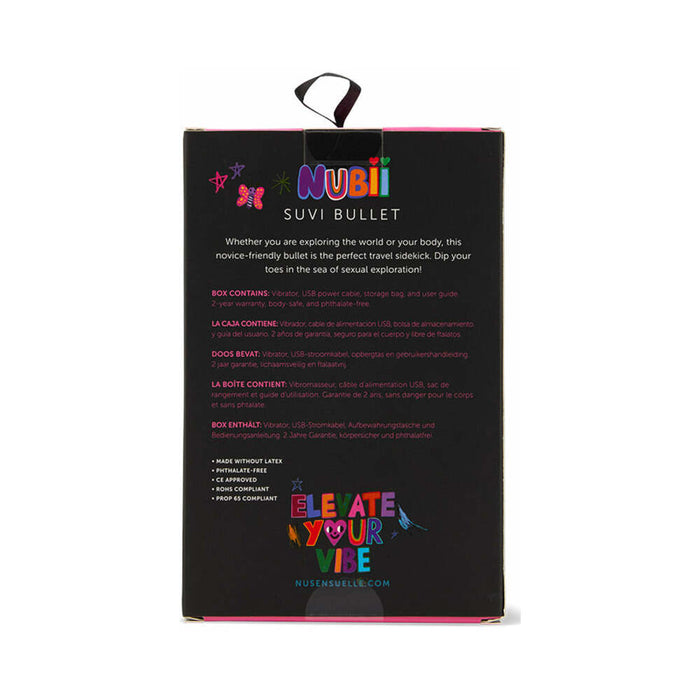 Nu Sensuelle Suvi Nubii Pointed Tip Bullet with 10 Functions Ultra Violet