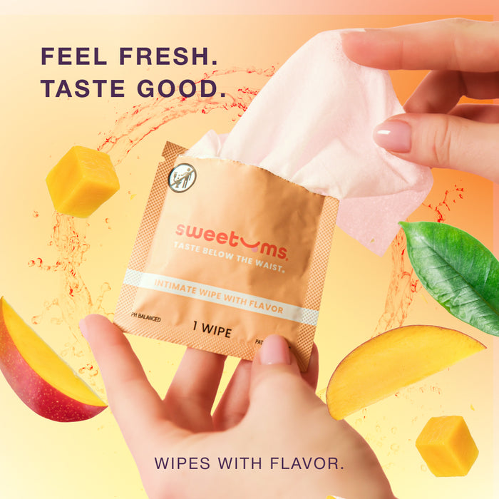 Sweetums Intimate Wipes Cherry Individual
