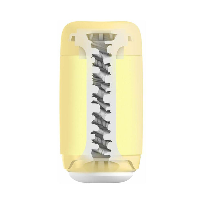 Tenga Puffy Stroker Custard Yellow