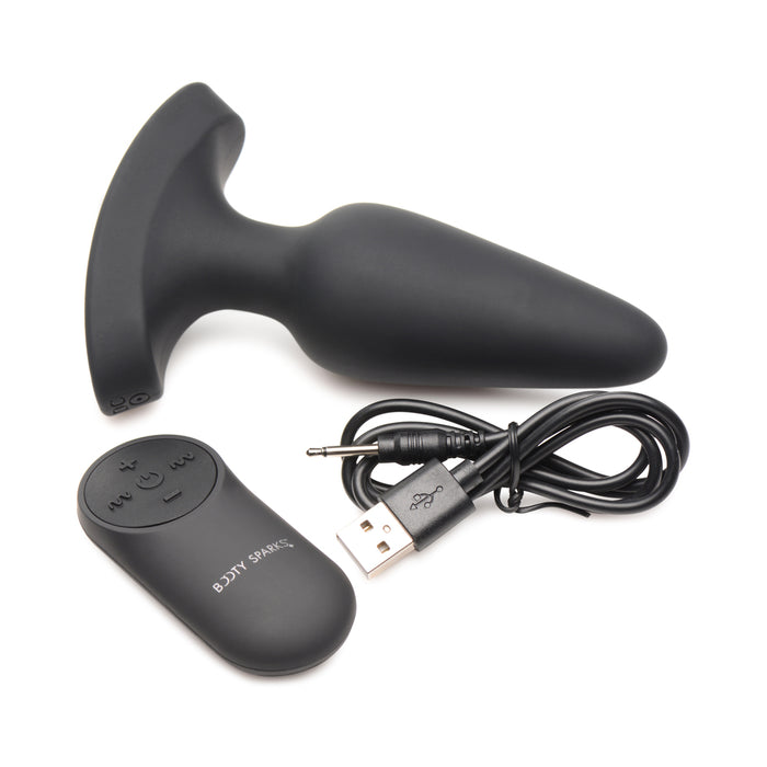 Booty Sparks Laser Heart Anal Plug with Remote M