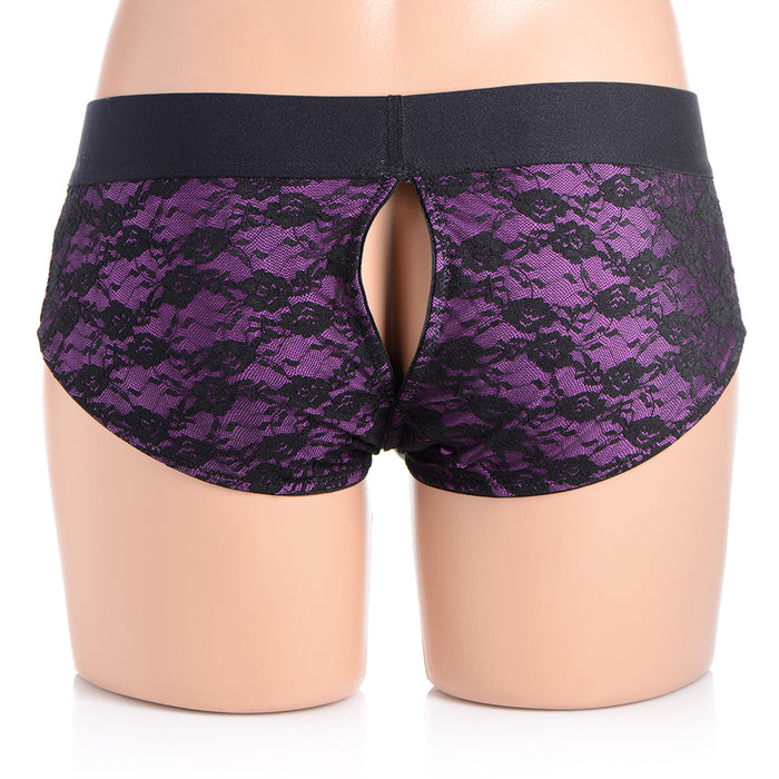 Strap U Lace Envy Pegging Set Purple/Black